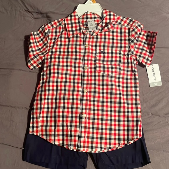 Boy’s 2-piece Short Sleeve and Short Set - Picture 1 of 4